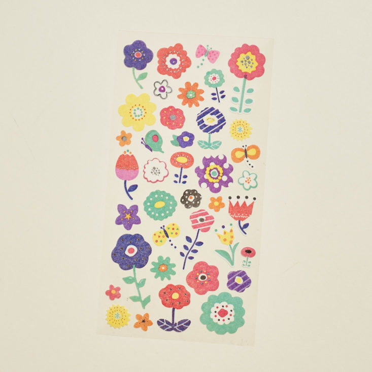 flower washi stickers