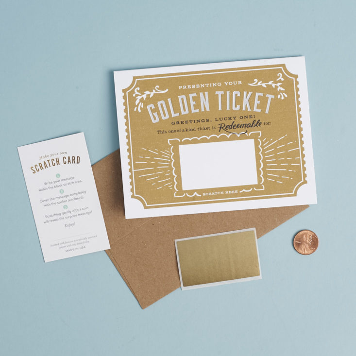 Golden Ticket DIY Card