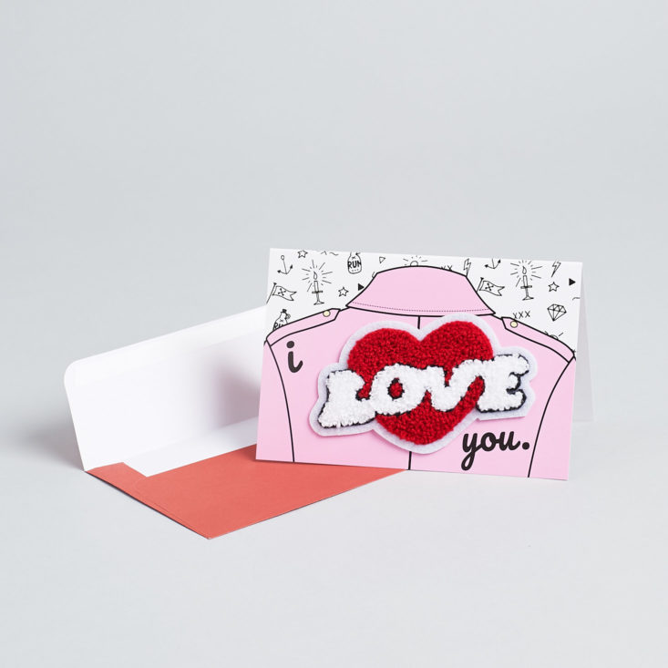 love patch on card