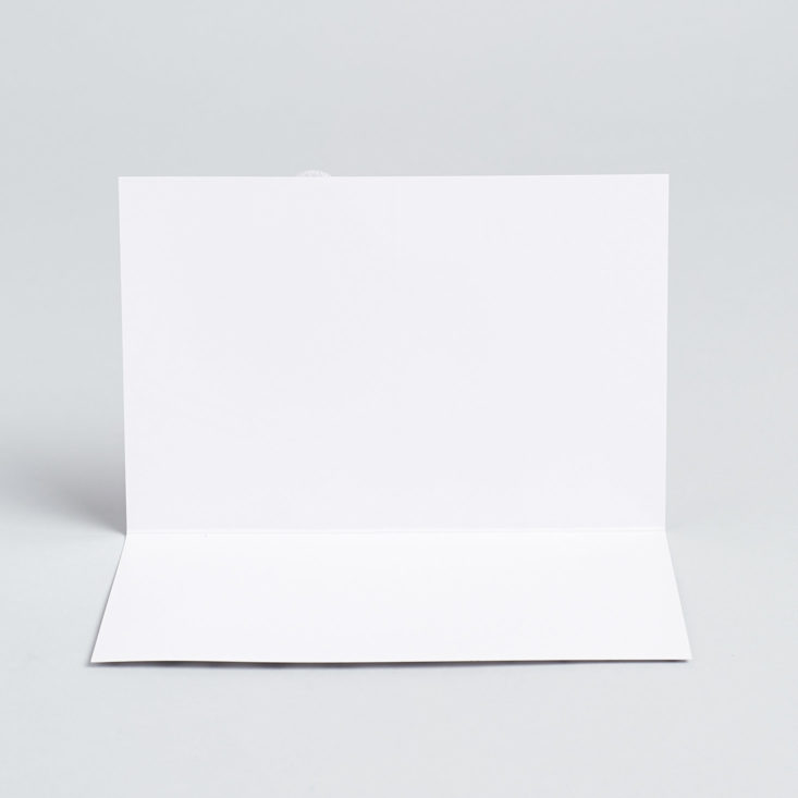 blank inside card