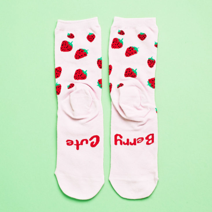 bottom of strawberry socks