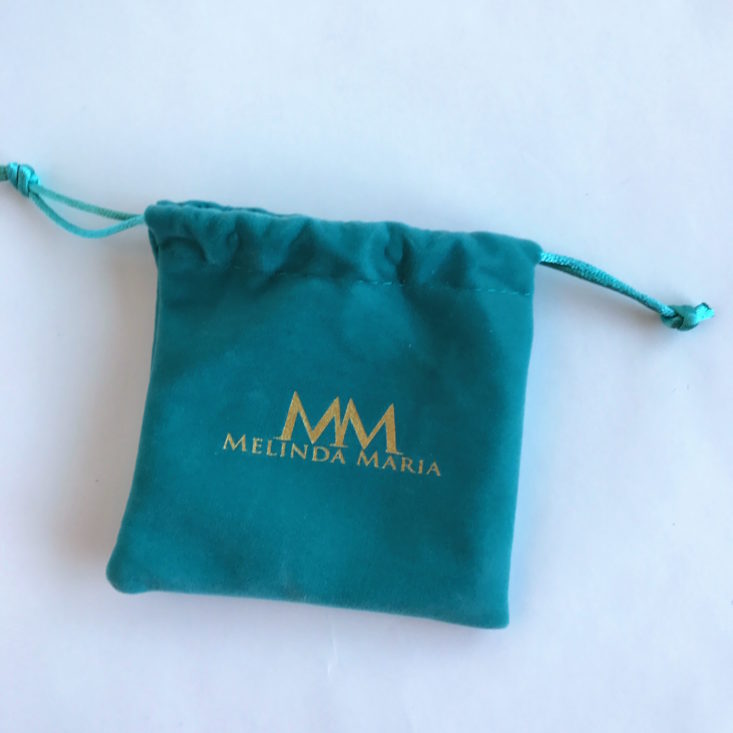 teal velvet pouch