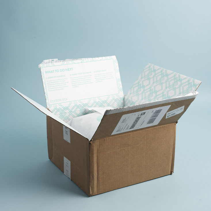 StitchFix Clothing Box February 2018 Box Open