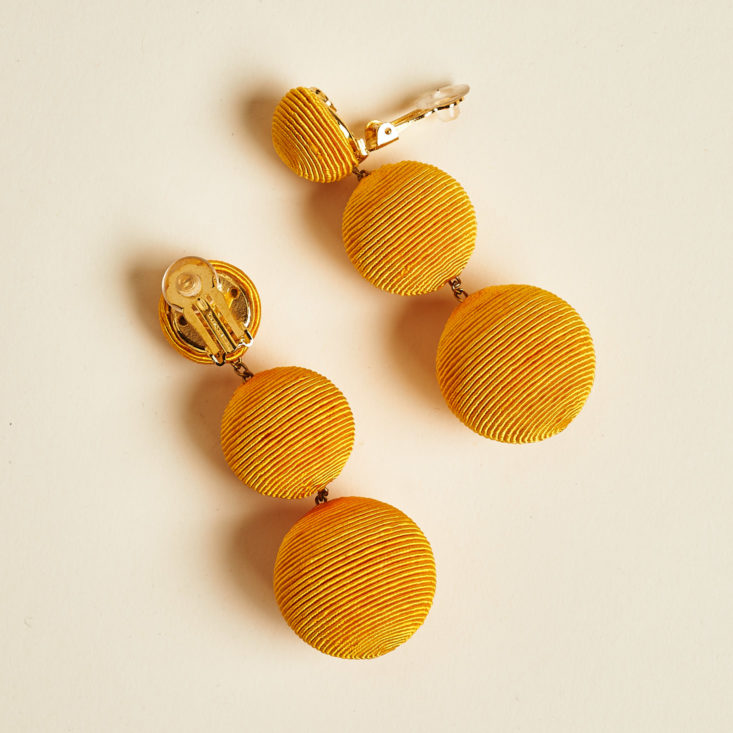dangling ball earrings