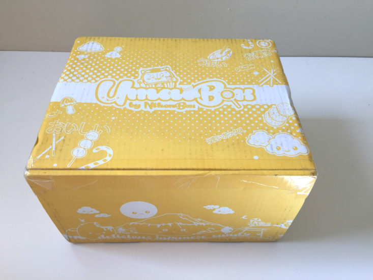 UmaiBox February 2018 Box itself