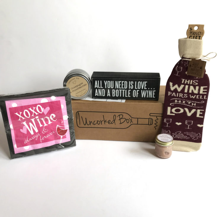 Uncorked Box February 2018 - Box Contents