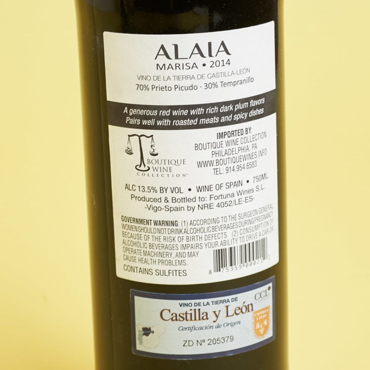alaia wine label 