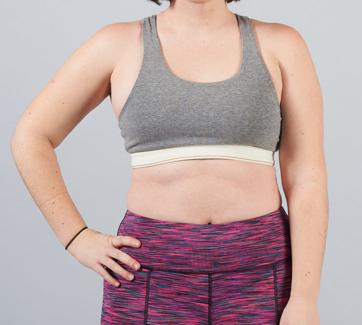 gray yoga club sports bra