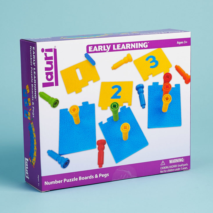 Lauri Early Learning Number Puzzle Boards & Pegs
