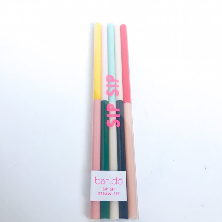 Sip Sip Straw Set in Color Block