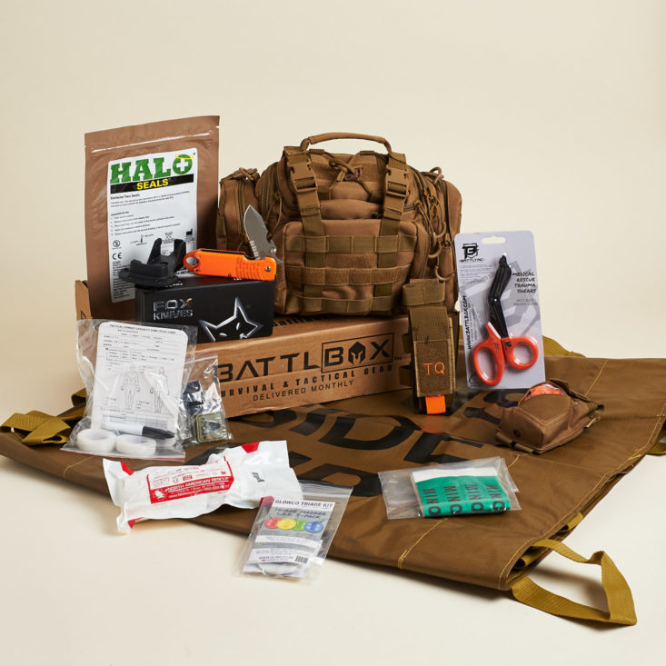 Battlbox 36 Active Shooter Response Kit February 2018 - 0003 - Box Contents