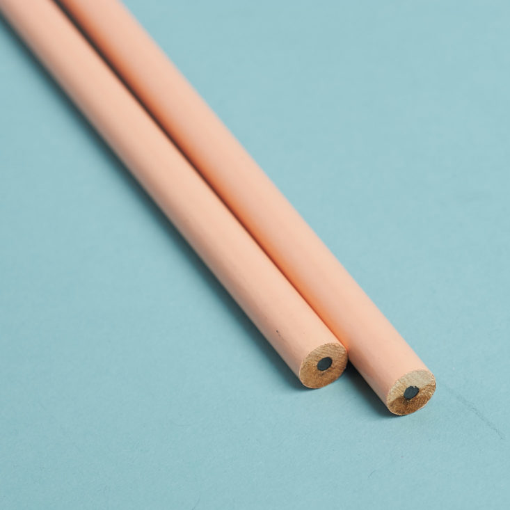 ends of two pencils