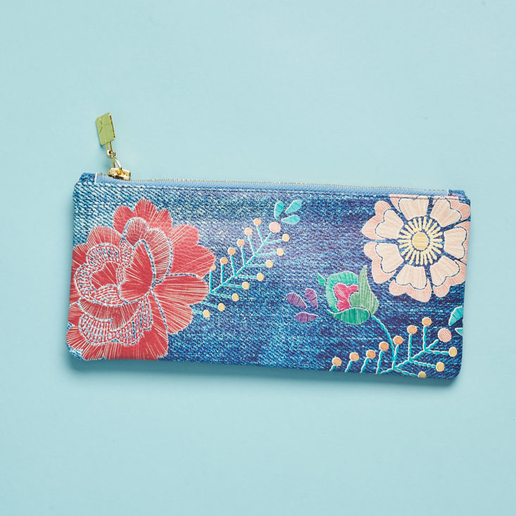 rose printed pencil case