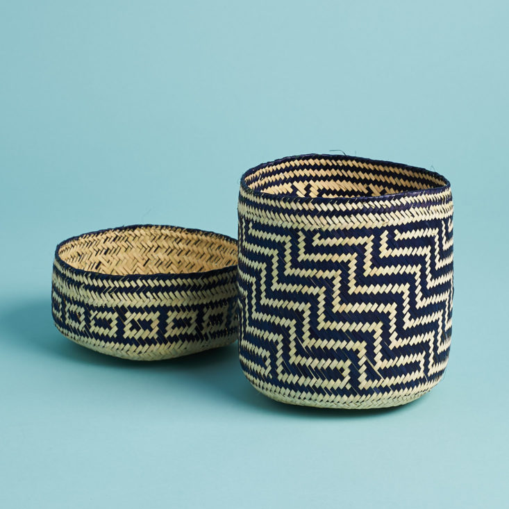 patterned basket