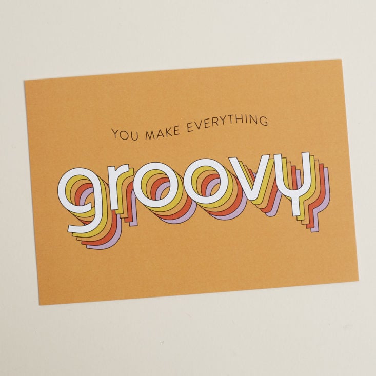 You make everything groovy postcard