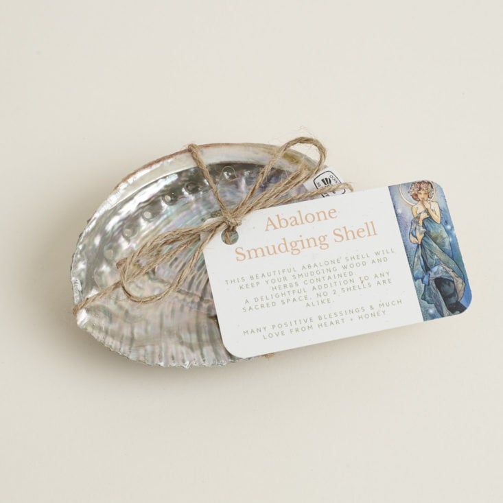 Abalone Smudging Shell with tag