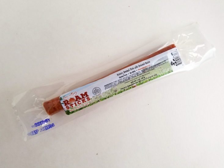 Hickory Smoked Pork with Uncured Bacon Roam Stick, 1 oz