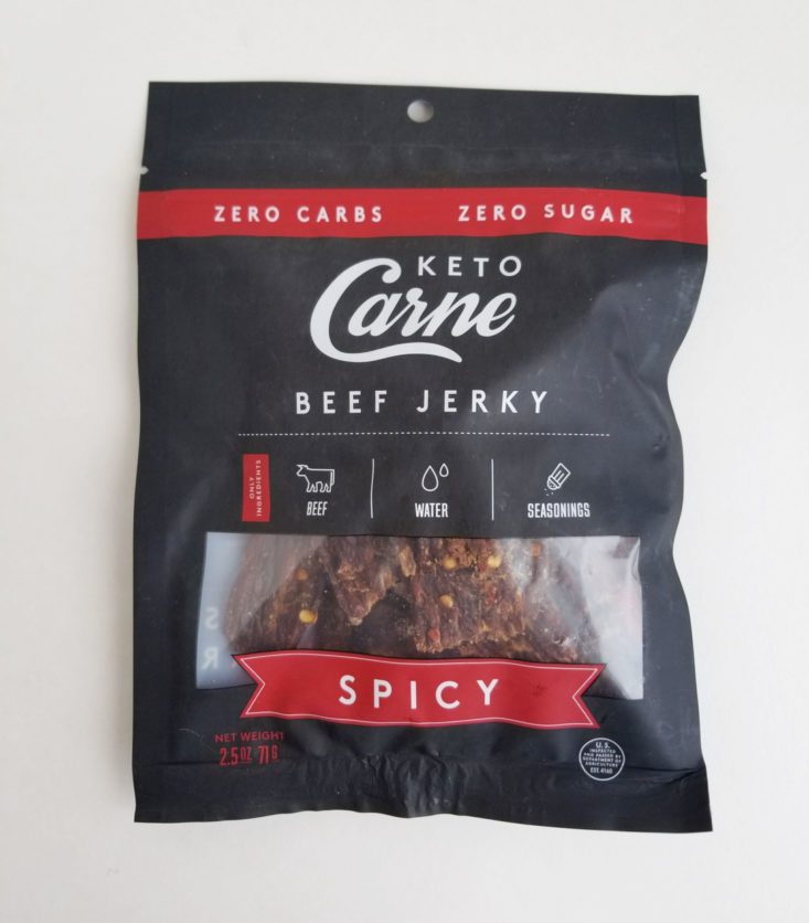Keto Carne Spicy Beef Jerky, 2.5 oz