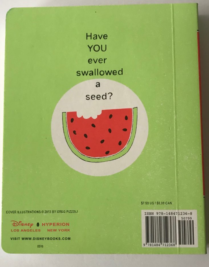 Kids BookCase.Club Box Review February 2018 -8) Watermelon Back
