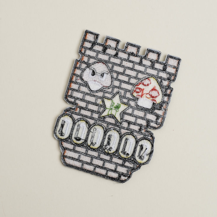back of Mario Bros themed Skull Patch