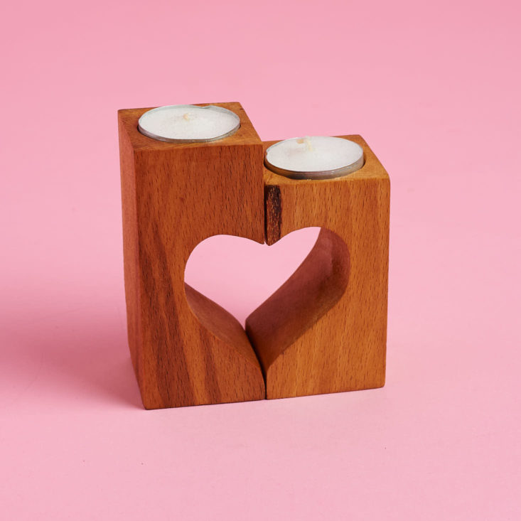 heart candle set