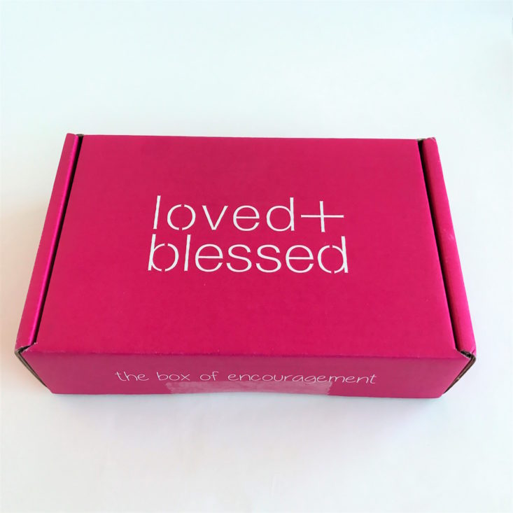 Loved and Blessed March 2018 box closed