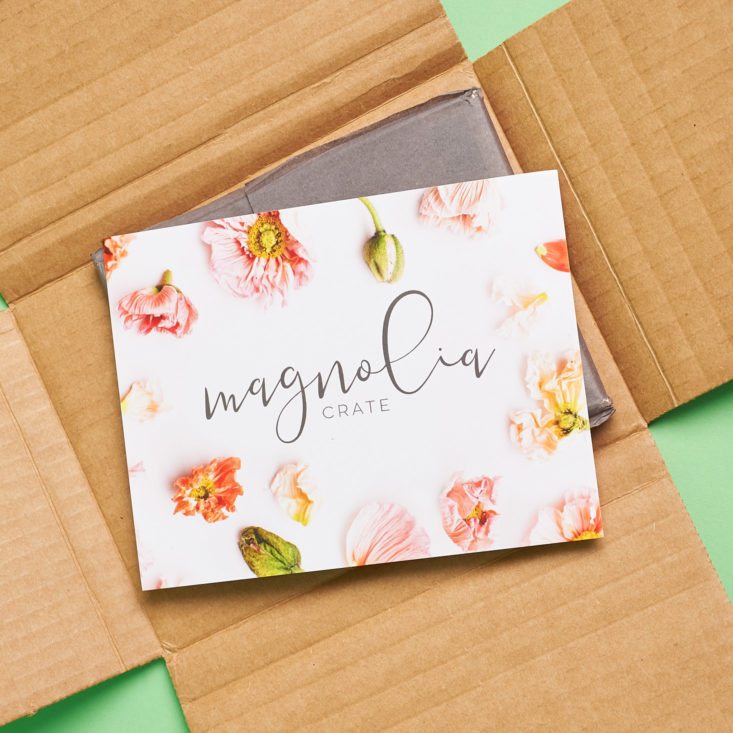 magnolia crate greeting card subscription unboxing march 2018