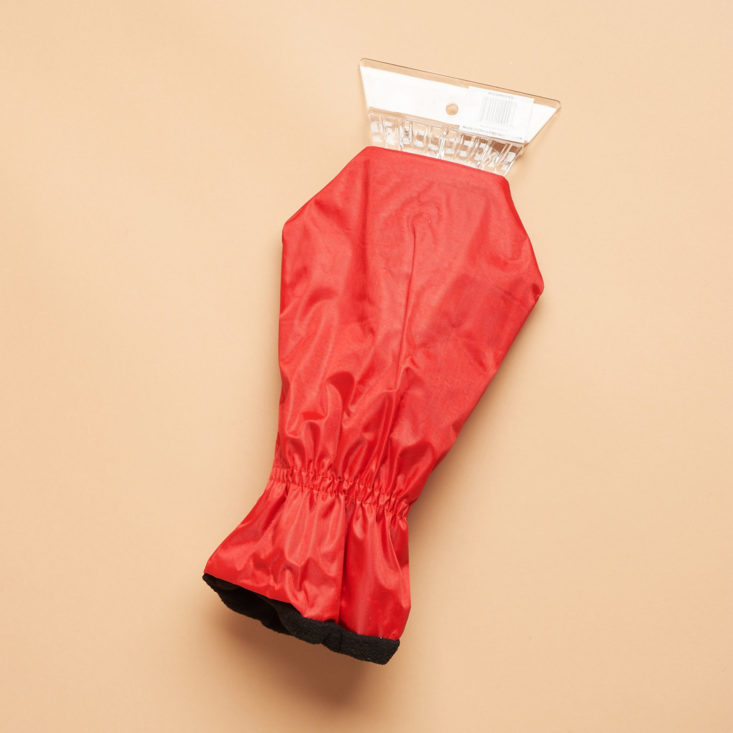 ice scraper and glove