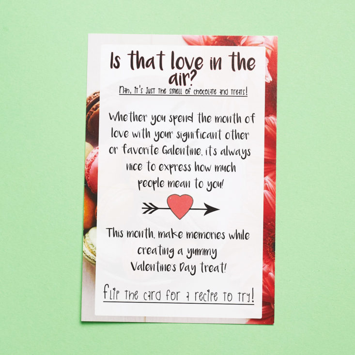 peaches and petals valentines info card