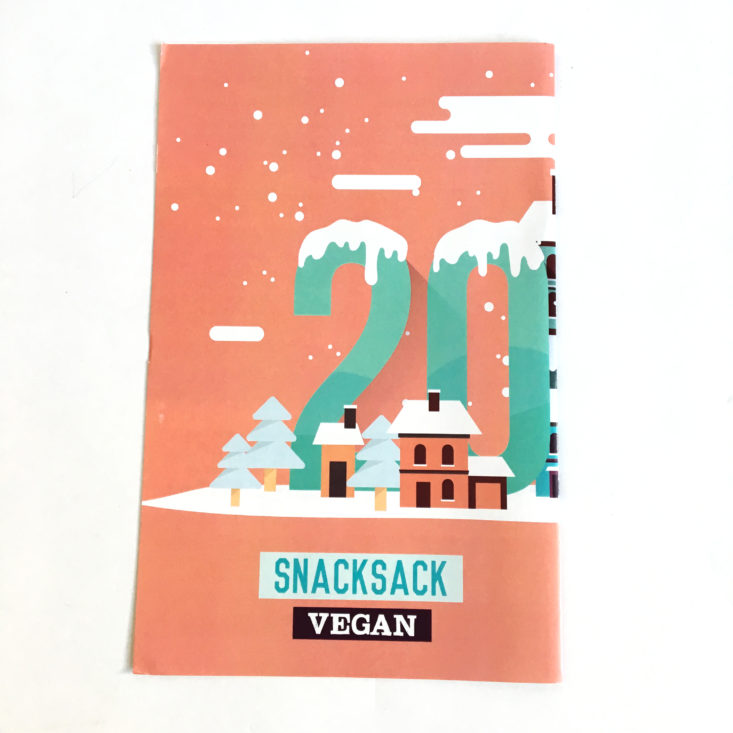 SnackSack January 2018 - Information Booklet Back