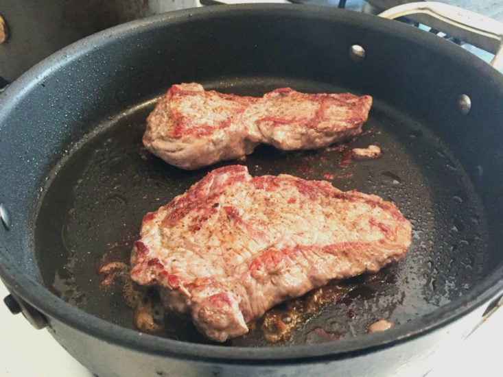 SunBasket February 2018 Steak progress
