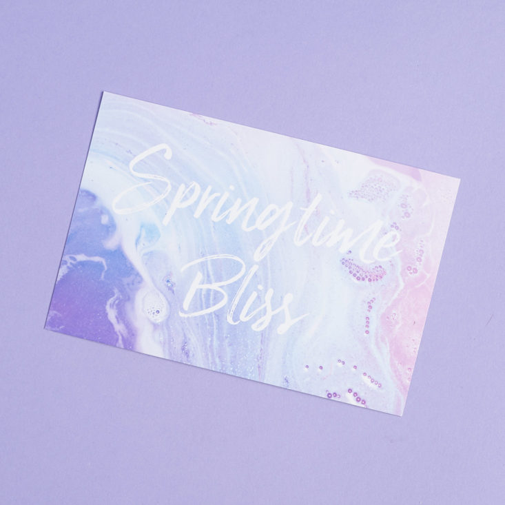 springtime bliss card