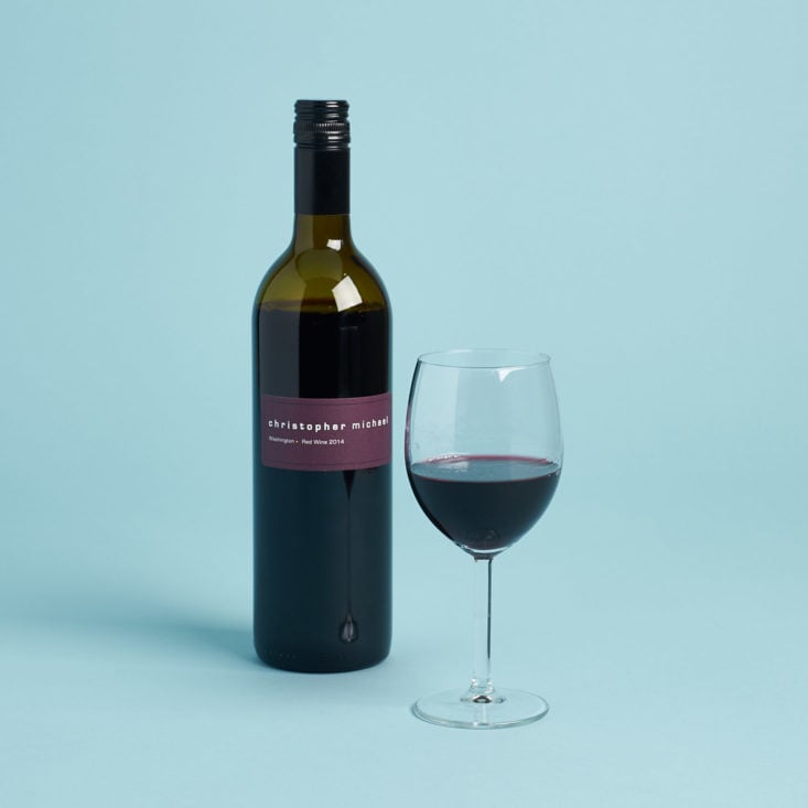 red blend wine in glass