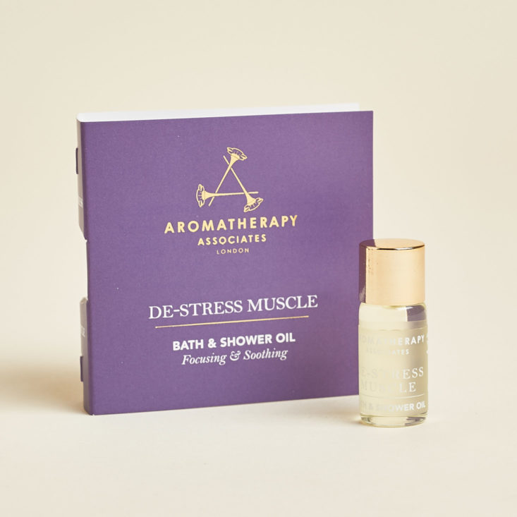 aromatherapy associates destress muscle bath and shower oil