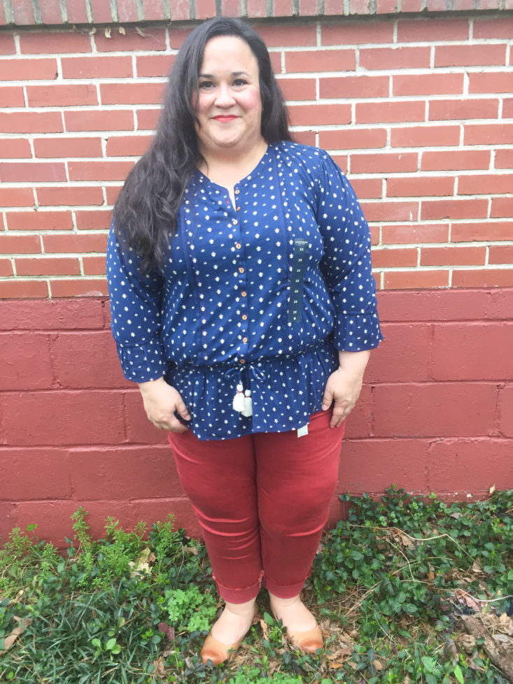 Prairie Peplum Top by Lucky Brand