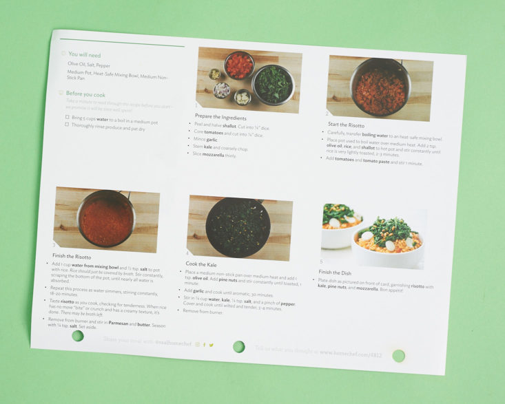 home chef vegetarian april 2018 box tomato risotto