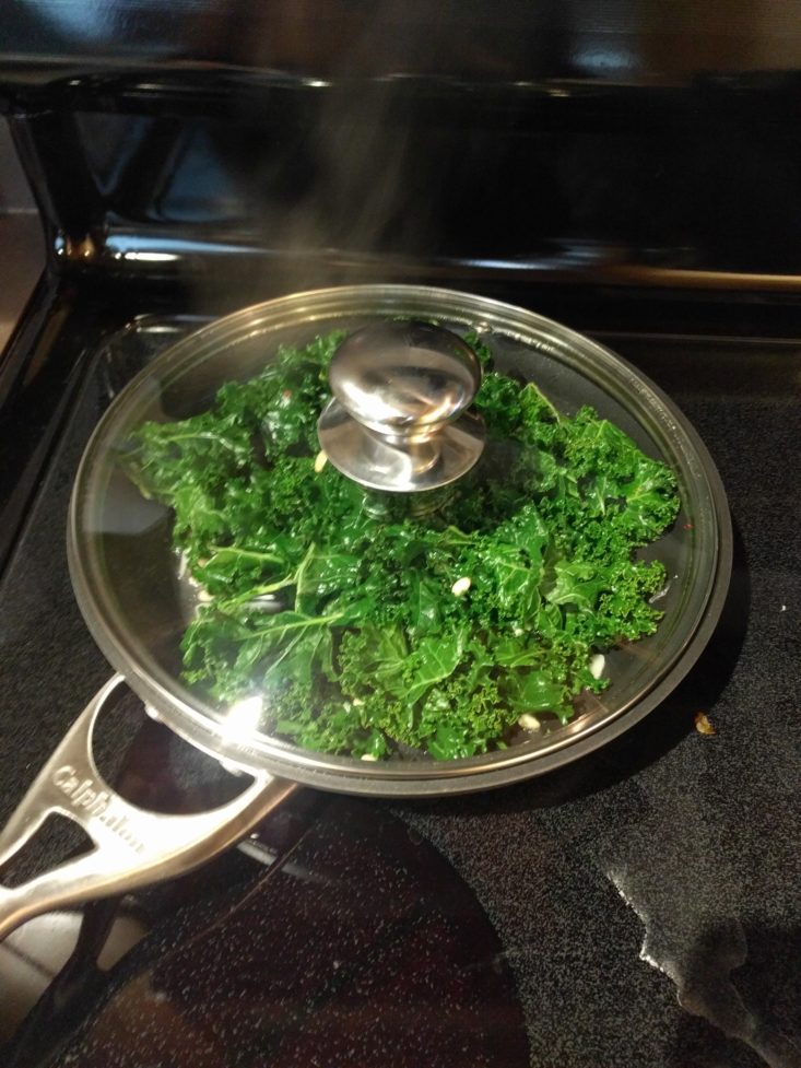 kale cooking down