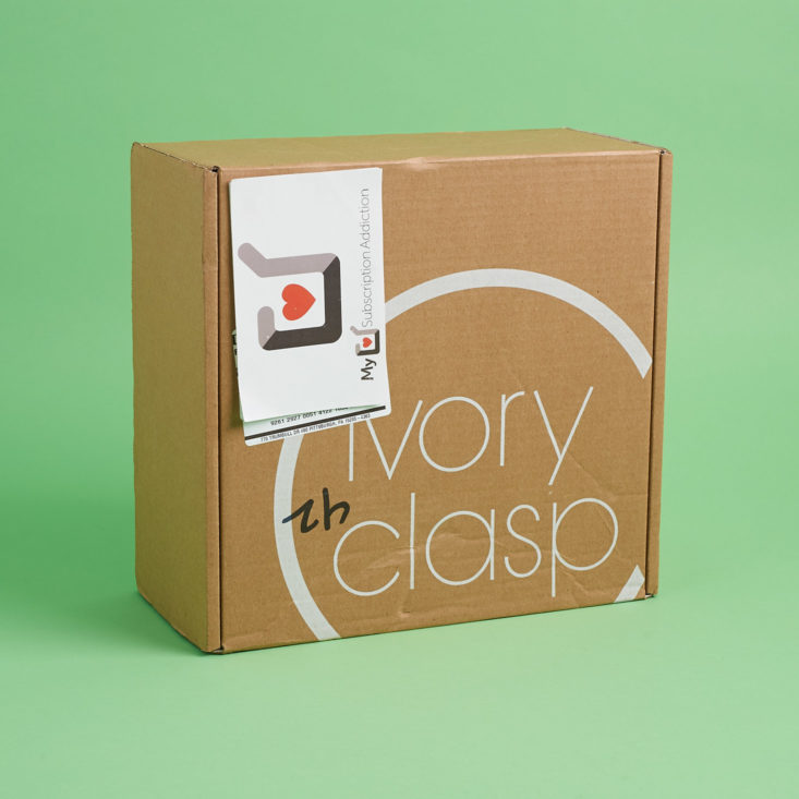 ivory clasp purse subscription box april 2018