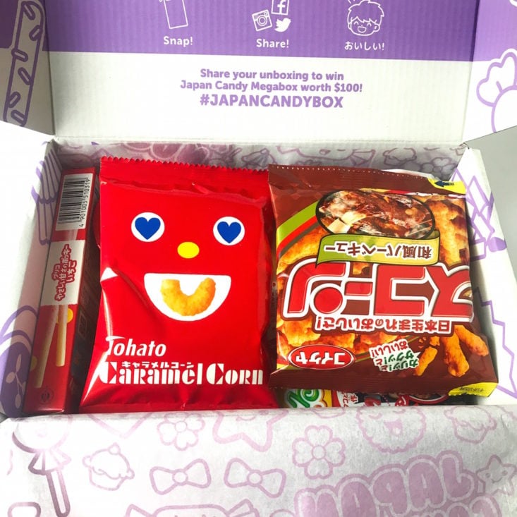 inside Japan Candy box