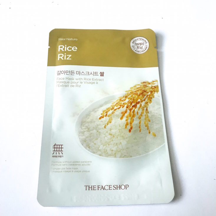 KoKoBox April 2018 rice