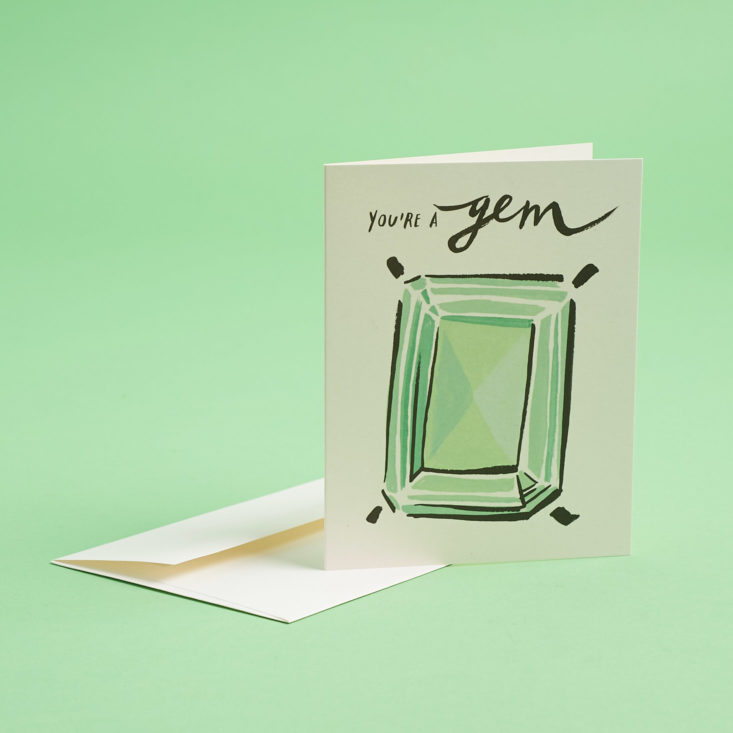 youre a gem greeting card and envelope