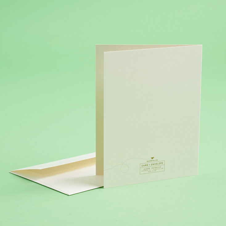 back of youre a gem greeting card and envelope