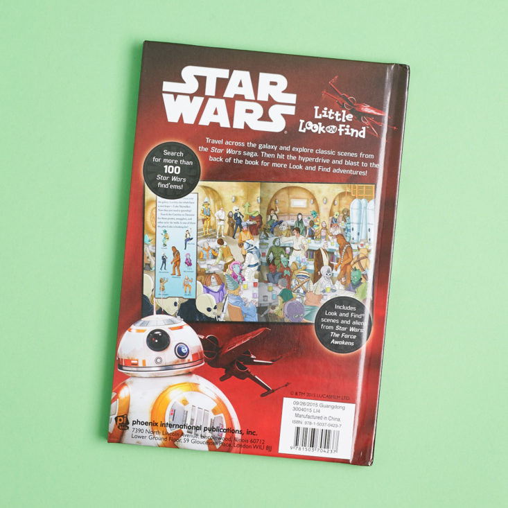 mini monthly mystery box of awesome march 2018 subscription box back cover of book
