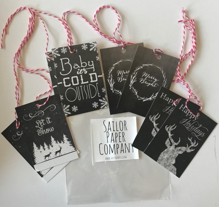 Sailor Paper Company Gift Tags 