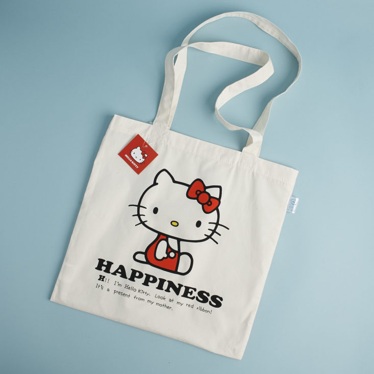 hello kitty happiness graphic totebag
