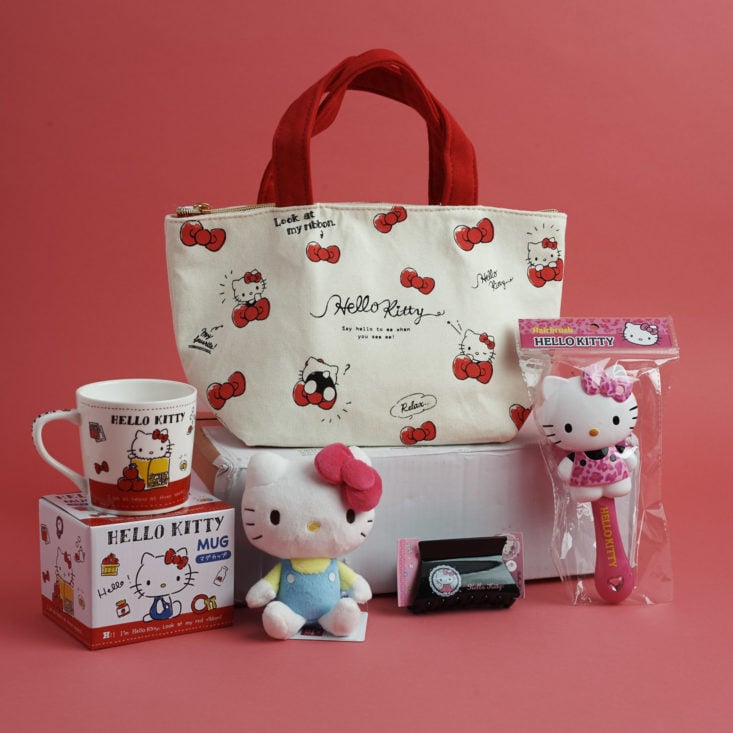 contents of march 2018 My Japan Box Hello Kitty