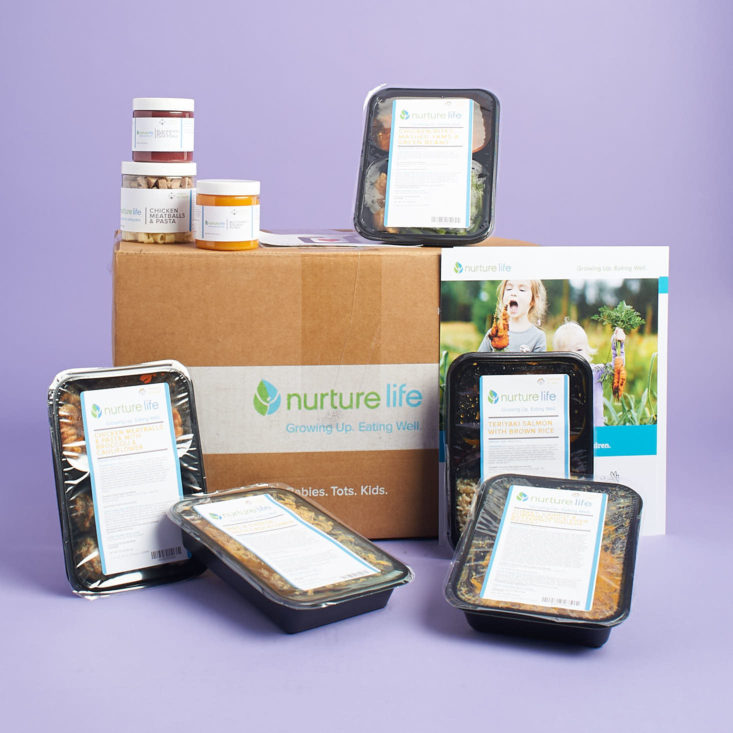 Everything we received in this box from Nurture Life