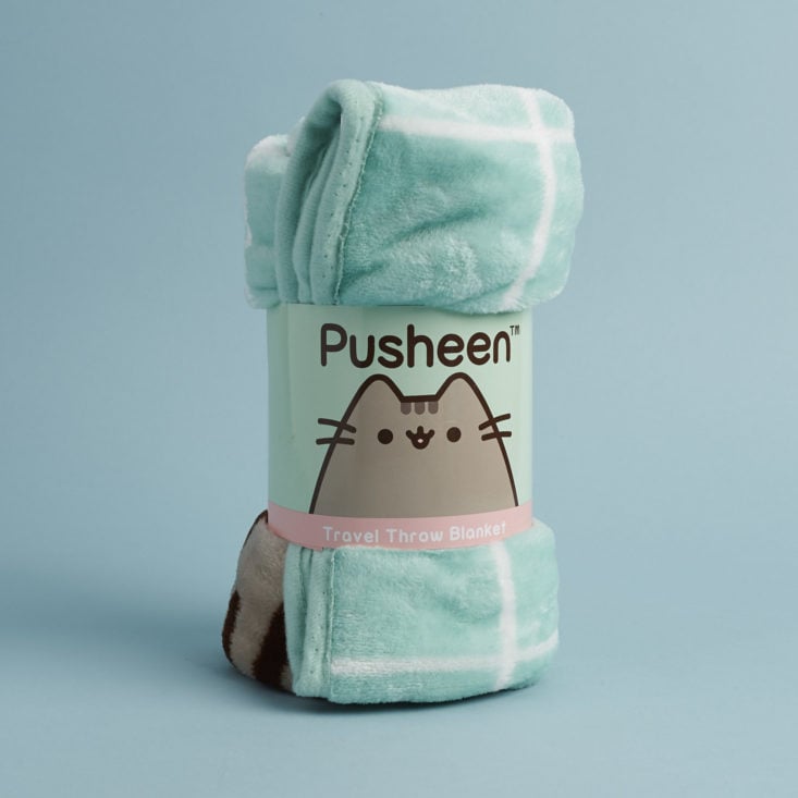 Pusheen throw rolled up