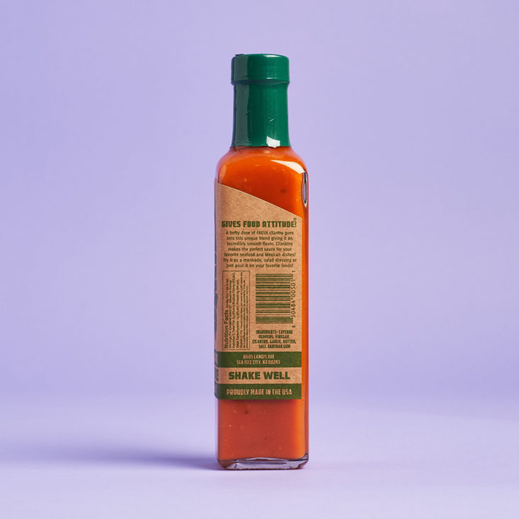 hot sauce label