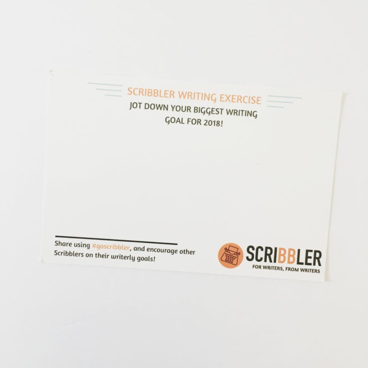Scribbler April 2018 Writing Prompt